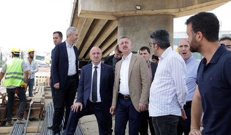 Büyükakın, Osmangazi köprüsünde inceleme yaptı