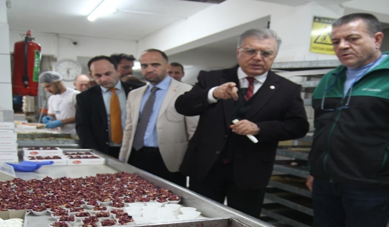 Büyükşehir adayı Aydal’dan pişmaniye imalatçılarına ziyaret 
