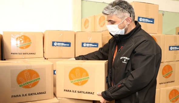 Büyükşehir’den Çölyak ve PKU hastalarına özel erzak kolisi