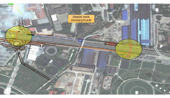 Büyükşehir'den iki istasyona iki üstgeçit