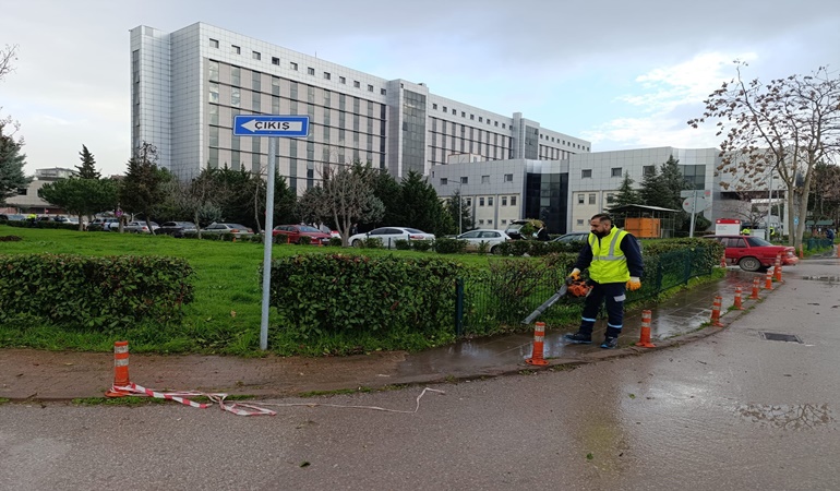 Büyükşehir, hastane bahçelerine de el attı