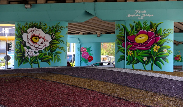 Büyükşehir, şehre görsel zenginlik katıyor