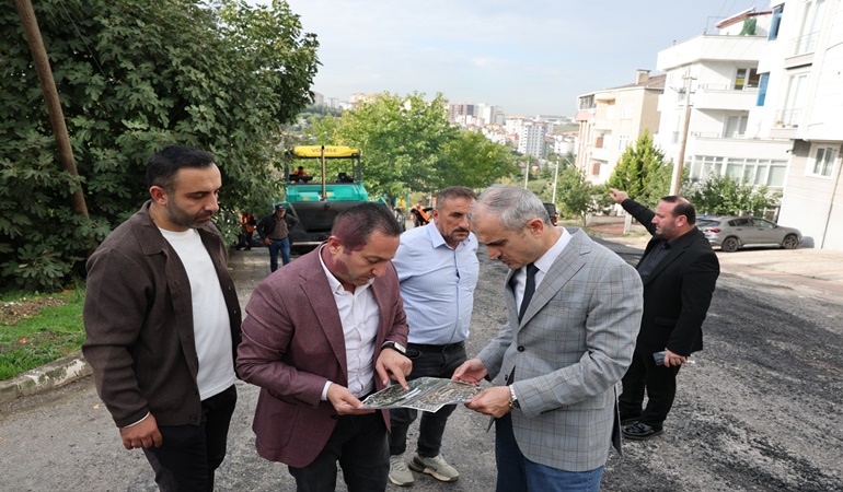 Çayırova Atatürk Mahallesi’nde üstyapı mesaisi