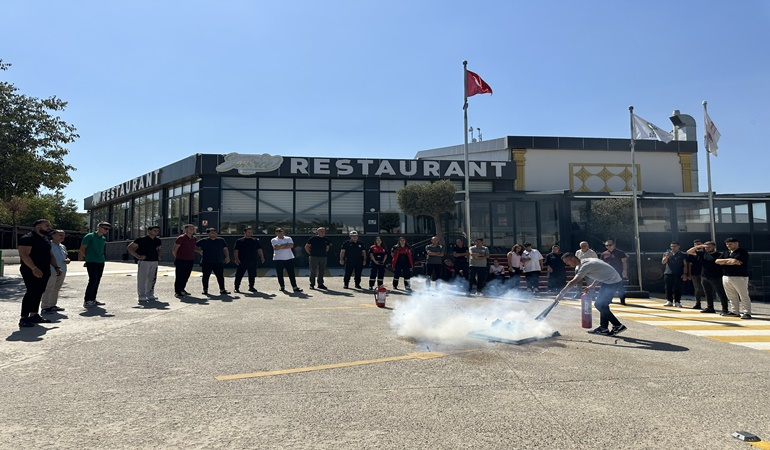 Çayırova’da yangın eğitimi