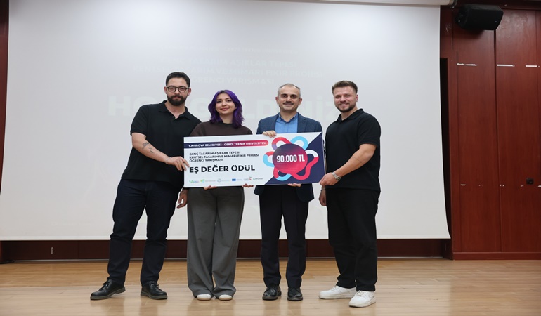 Çayırova’daki mimari fikir projesinde ödüller sahiplerini buldu