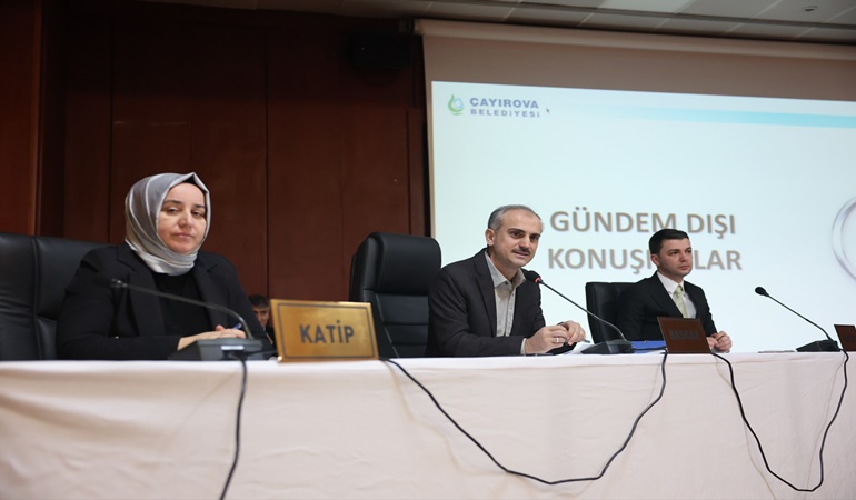 Çayırova Meclisi’nde 4 gündem maddesi karara bağlandı