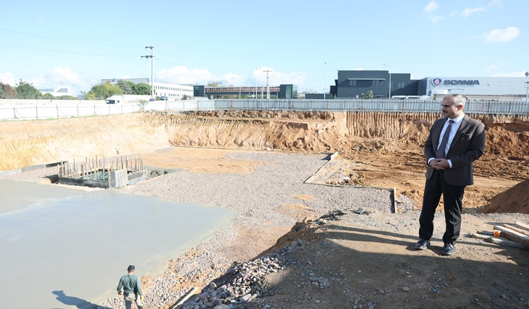 Çayırova tam donanımlı meslek lisesi inşaatında yeni aşama