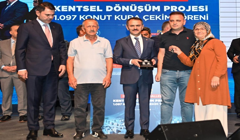 Cedit konutlarında kura heyecanı