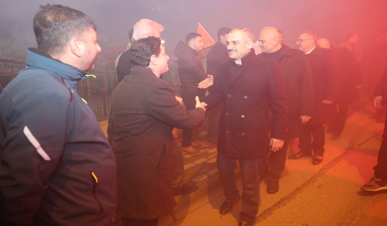 Çiftçi’ye coşkulu karşılama