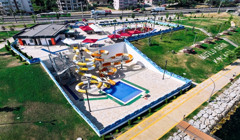Çocukların gözde eğlence merkezi Değirmendere Aquapark