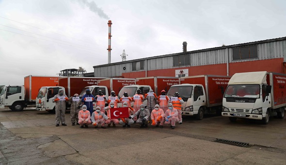 Covid-19 şüphelisi tıbbi atıkları İZAYDAŞ bertaraf ediyor