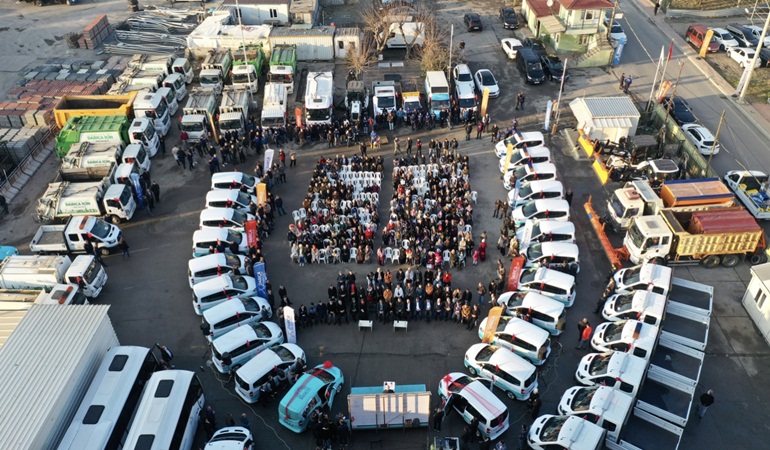 Darıca Belediyesi araç filosunu 72 araç ile güçlendirdi