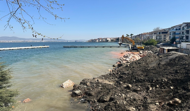 Değirmendere çekek yerinde çalışmalar başladı