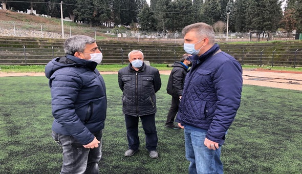 Değirmendere stadında yenileme çalışması tüm hızıyla sürüyor