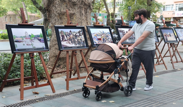 Deprem felaketini hatırlatan sergi