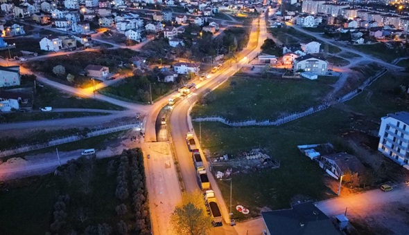Derince’de üstyapı çalışmaları sürüyor