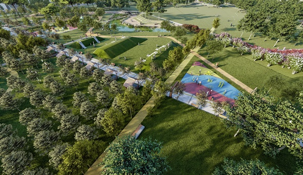 Derince Millet Bahçesi’nde çalışmalar sürüyor