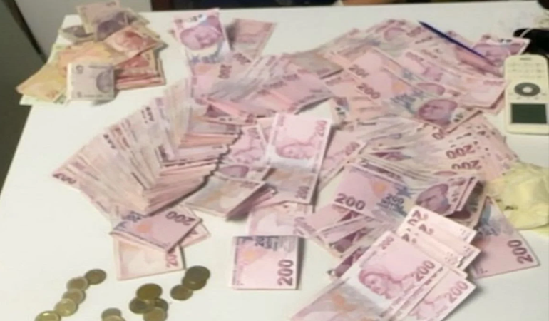 Dilencinin cebinden 45 bin lira çıktı!