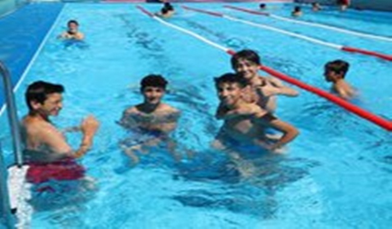 Dilovalı çocuklar havuza doyacak 