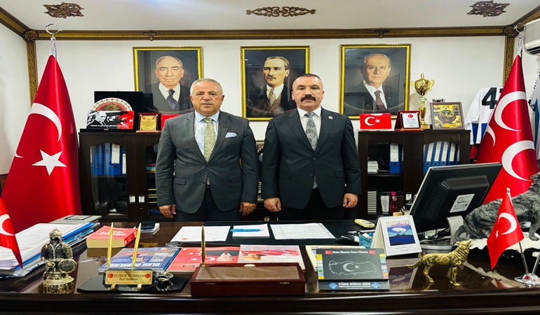 Dilovası’nda Kaymakam Resul Çelik’ten MHP’ye ziyaret