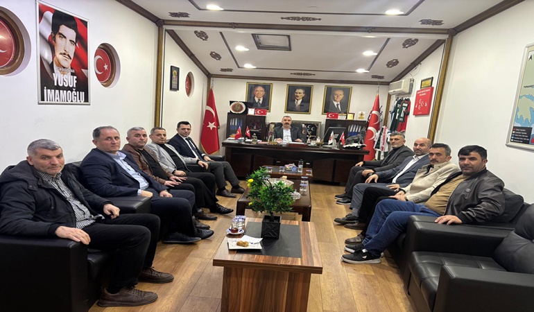 Dilovası’nda MHP’liler dernek başkanlarını ağırladı