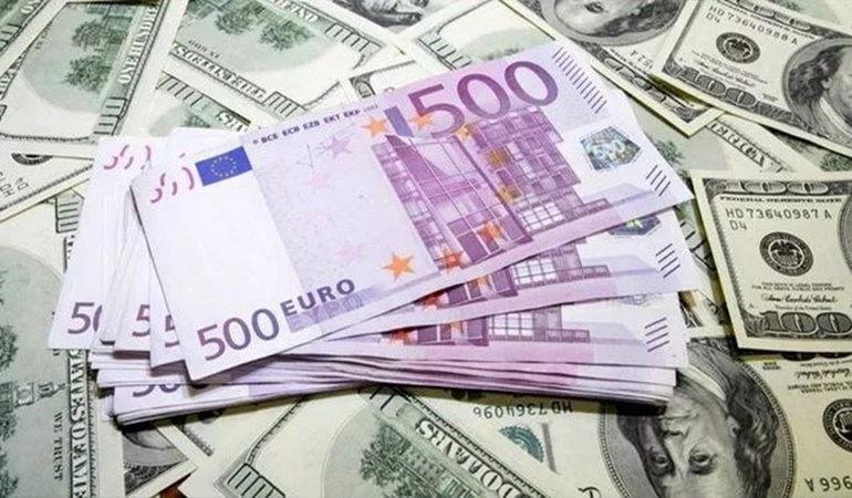 Dolar yükseldi, euro geriledi