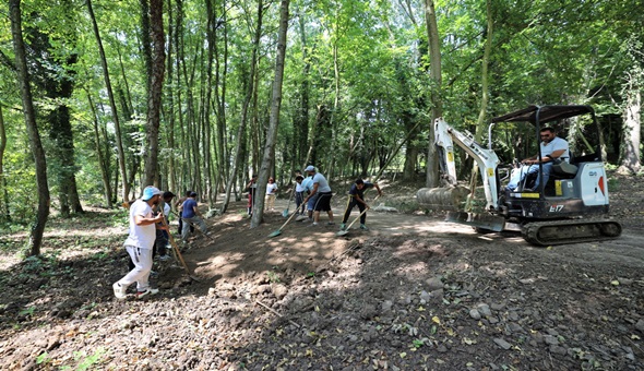 Döngel Vadisi Mesire Alanı’nda çalışmalara devam 