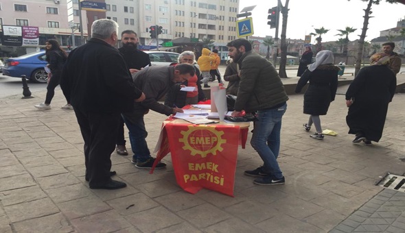 Emek Partisi Kocaeli'de asgari ücret kampanyası başlattı