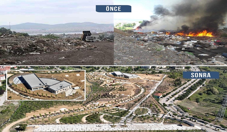 Enkaz döküm sahasından sosyal yaşam merkezine