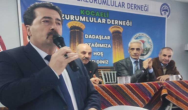 Erzurumlular Derneği’nde Gözütok güven tazeledi