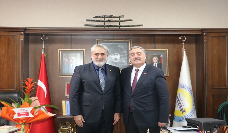 Erzurumlular Vakfı’ndan KASKF Başkanı Aydın’a hayırlı olsun ziyareti