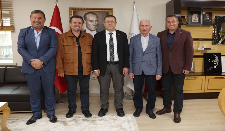 Eski Başkanlar Alan ve Toker’den Gökçe’ye ziyaret