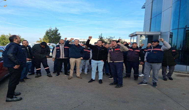 Gebze’de 3 aydır maaş alamayan işçilere EMEP’ten destek