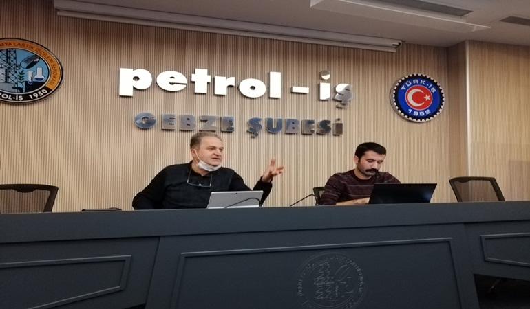 Gebze'de işçi direnişlerinin ışığında sınıf mücadelesinin seyri tartışıldı 