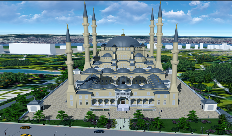 Gebze’deki Millet Bahçesi’ne dev cami 