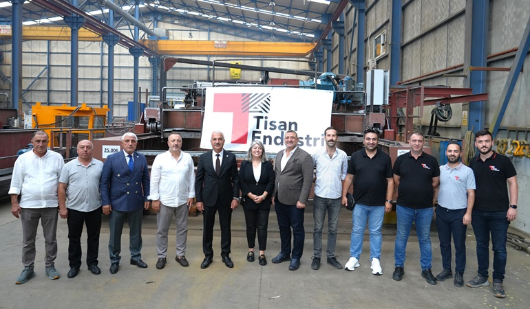 Gebze Ticaret Odası yöneticileri Tisan Endüstri’de de üretimi yerinde incelediler