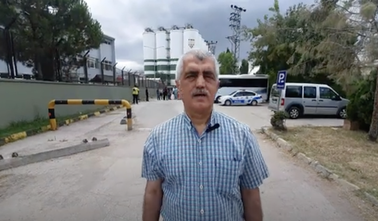 Gergerliğlu patlamanın meydana geldiği TMO önünde açıklama yaptı