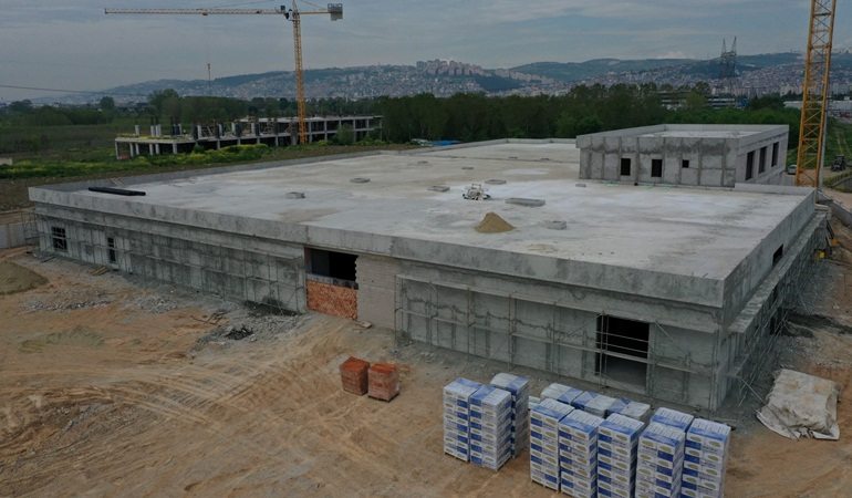 Gıda Üretim Tesisinde kaba inşaat tamam