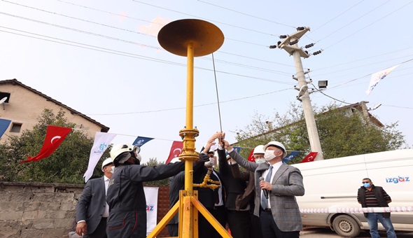 Gölcük Hamidiye Köyü’nde doğalgaz sevinci