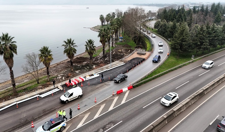 Gölcük kuzey yan yol trafiğe açıldı