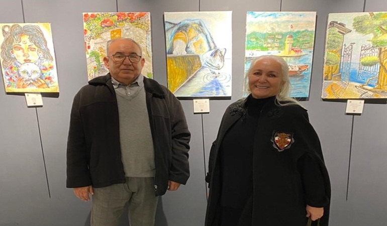 Gölcüklü ressam resim tutkusunu İstanbul’da taşıdı 