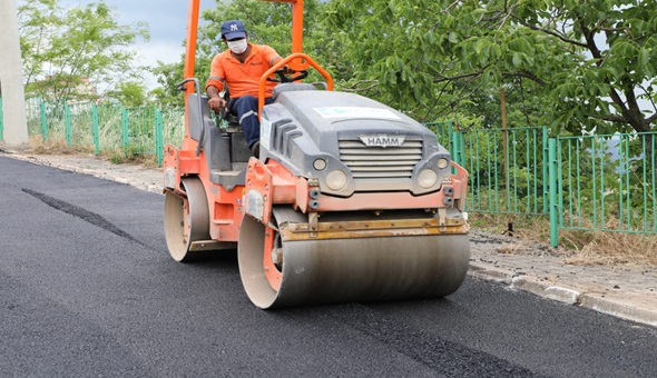 Gündoğdu'da asfalt seferberliği