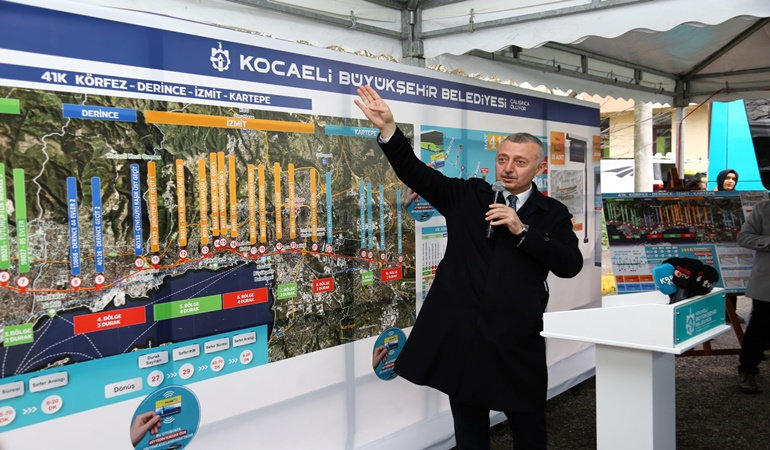 Hat 41K’yı Başkan Büyükakın tanıttı