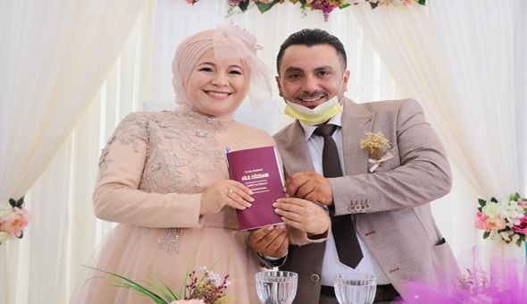 Hatice ile Ahmet evlendi