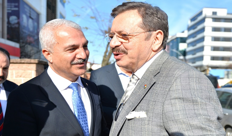 Hisarcıklıoğlu’ndan GTO Başkanı Aslantaş’a hayırlı olsun ziyareti