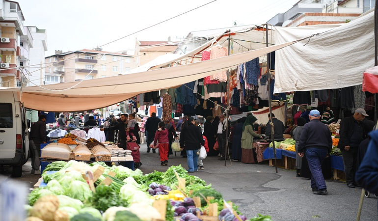 İnönü semt pazarı hizmete açıldı