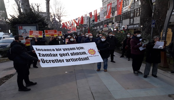 İnsanca yaşam için zamlar geri alınsın, ücretler arttırılsın!