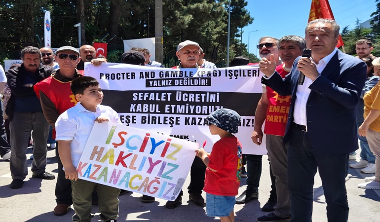 İstanbul vekili Bayhan, Gebze’de grevdeki işçilerle bir araya geldi