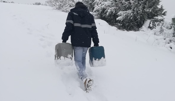 İSU ekipleri kar yağışında 24 saat görev yaptı