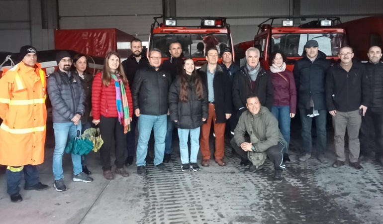 İtfaiye Afetlere Hazırız projesi içi Yunanistan’da